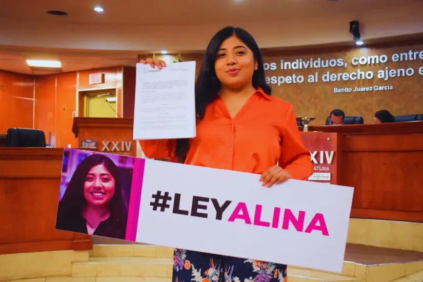 Alina Mariel Narciso Tehuaxtle en Congreso de Baja California, 2023. Foto: Punto Equis / Facebook