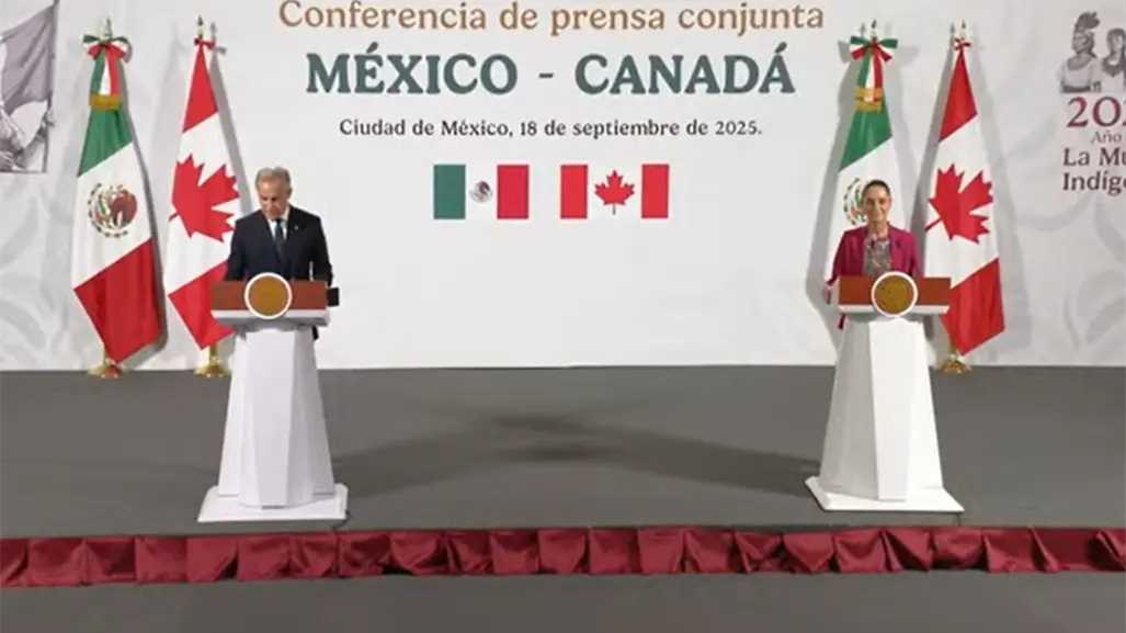 Sigue EN VIVO la conferencia de prensa de Claudia Sheinbaum y Mark Carney