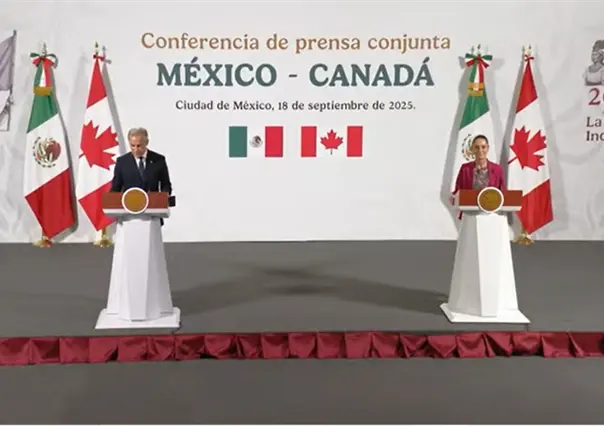 Sigue EN VIVO la conferencia de prensa de Claudia Sheinbaum y Mark Carney