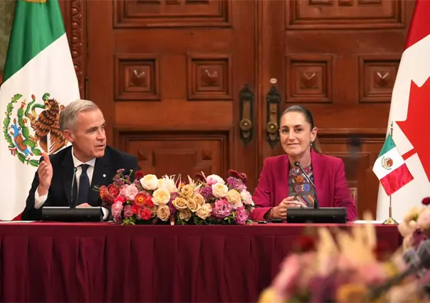 Claudia Sheinbaum llama "un muy buen encuentro" a reunión con Mark Carney, primer ministro de Canadá