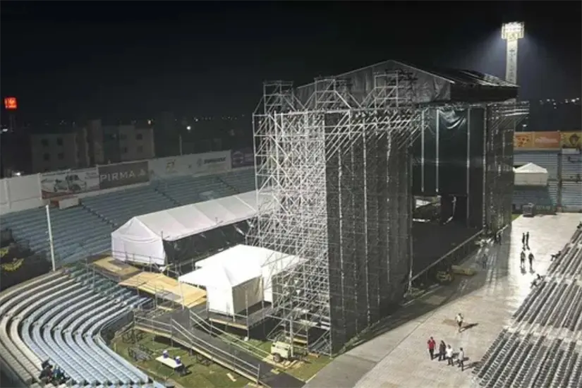 Escenario espectacular que montarán para el concierto de Chayanne | foto: FB
