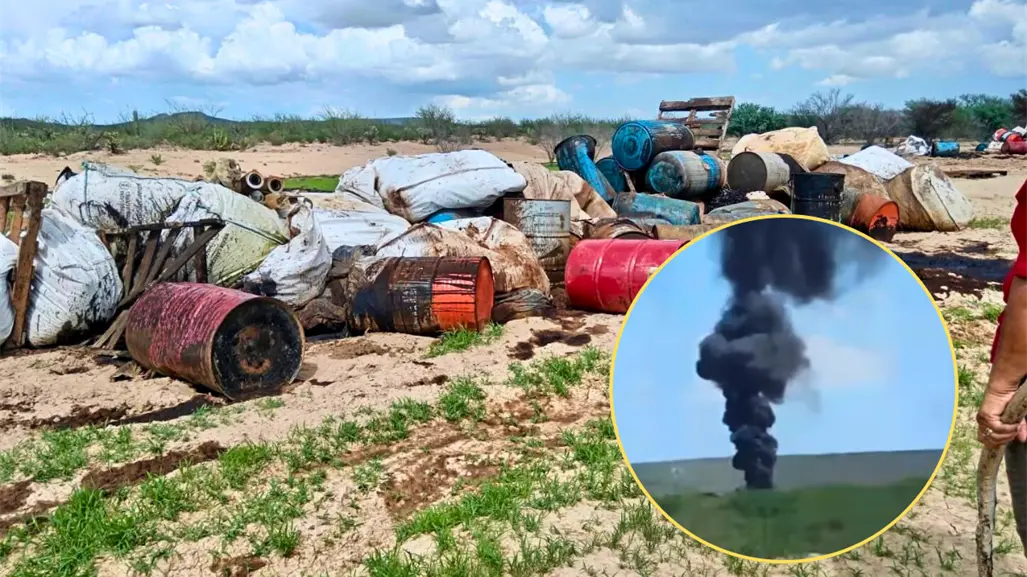 Ecocidio en Las Pocitas: residuos tóxicos ahora son incinerados a cielo abierto