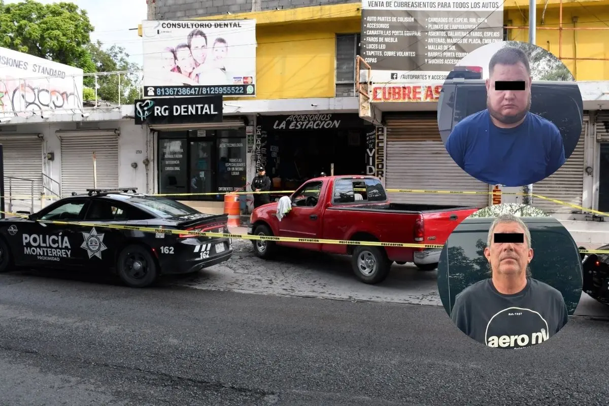 Los detenidos fueron identificados como Miguel Ángel P., de 39 años y Ricardo Javier G., de 56 años Foto: Policía de Monterrey