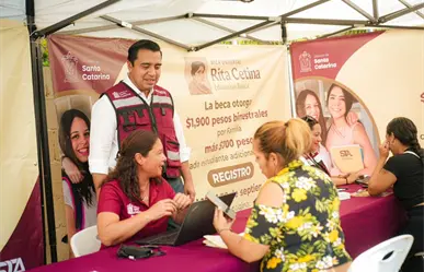 Jesús Nava impulsa la Beca Rita Cetina en Santa Catarina