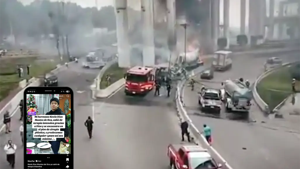 Alertan sobre fraude en redes a nombre de Kevin, joven lesionado en explosión de Iztapalapa