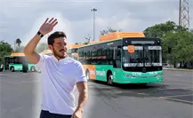 Samuel García se sube al camión y presenta mejoras en transporte I VIDEO