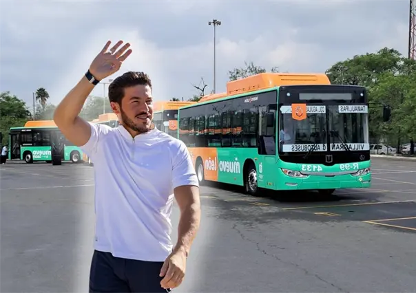 Samuel García se sube al camión y presenta mejoras en transporte I VIDEO