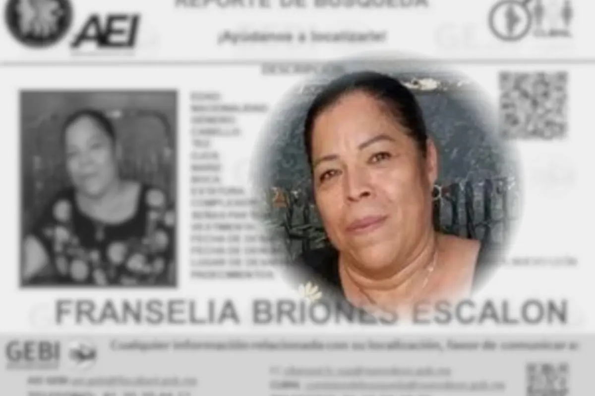 Franselia Briones Escalon, mujer desaparecida en Apodaca. Foto: Composición Canva