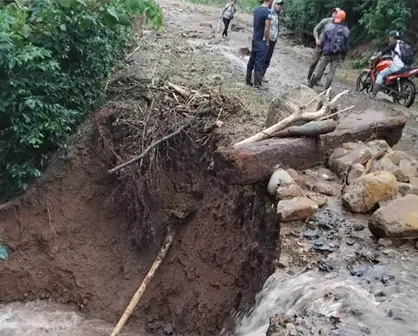 Lluvias provoca desbordamientos en Chiapas; Protección Civil alerta de más humedad en la entidad