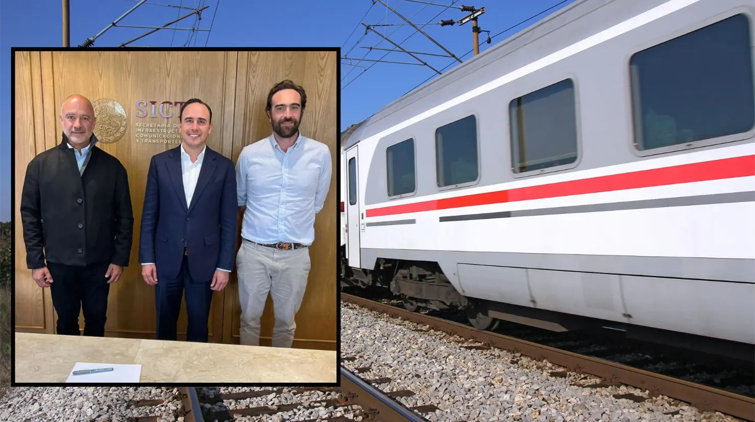 El gobernador se reunió con el titular de la SICT. (Fotografía: Manolo Jiménez | Canva)
