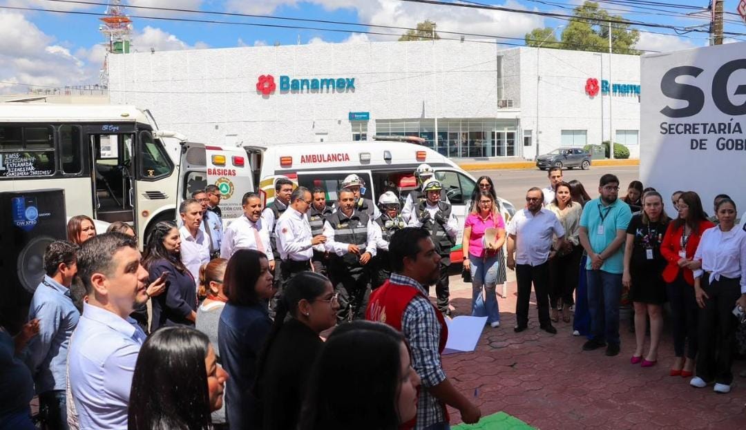 Secretaría General de Gobierno se suma al simulacro nacional Secretaría General de Gobierno se suma al simulacro nacional
