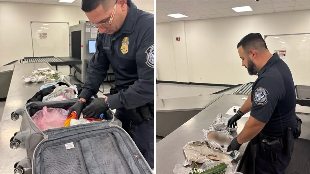 Encuentran restos humanos en equipaje de pasajero en aeropuerto de Florida