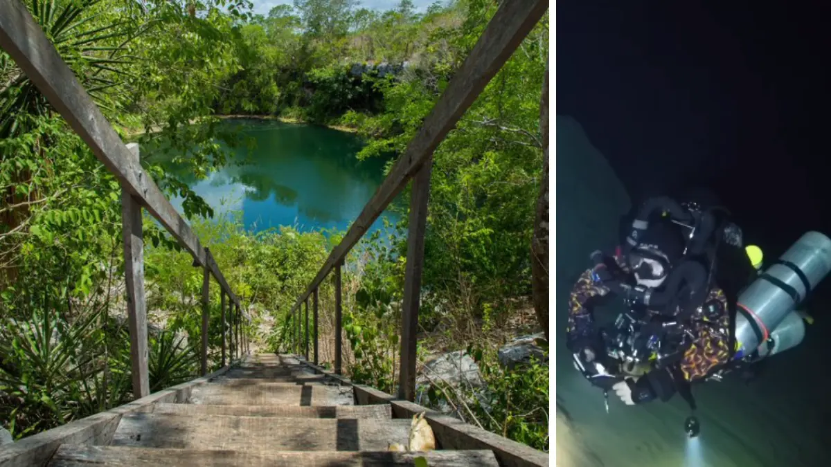 El cenote más profundo de Yucatán se encuentra en el municipio de Sacalum. Foto: Canva/Espeleososa