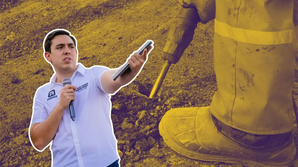 César Garza supervisa trabajos de rehabilitación en avenida Carlos Salinas de Gortari en Apodaca
