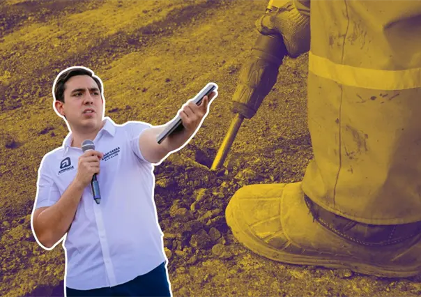 César Garza supervisa trabajos de rehabilitación en avenida Carlos Salinas de Gortari en Apodaca