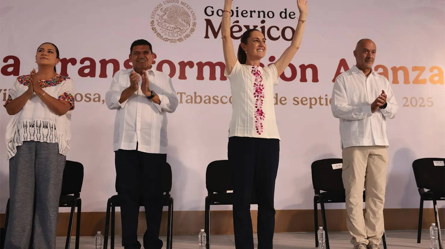 Claudia Sheinbaum anuncia construcción de fábrica de chocolates en Tabasco. Foto: Gobierno de Mé