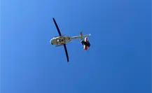 Operativo aéreo de Protección Civil permite rescatar cuerpo en Galeana
