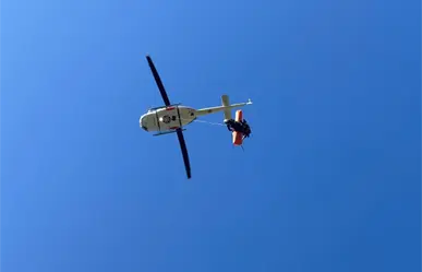 Operativo aéreo de Protección Civil permite rescatar cuerpo en Galeana