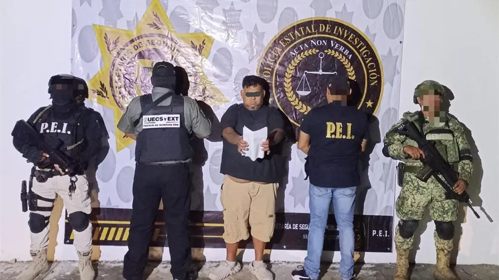 Detienen en Kanasín a presunto implicado en violento robo a casa en Cancún