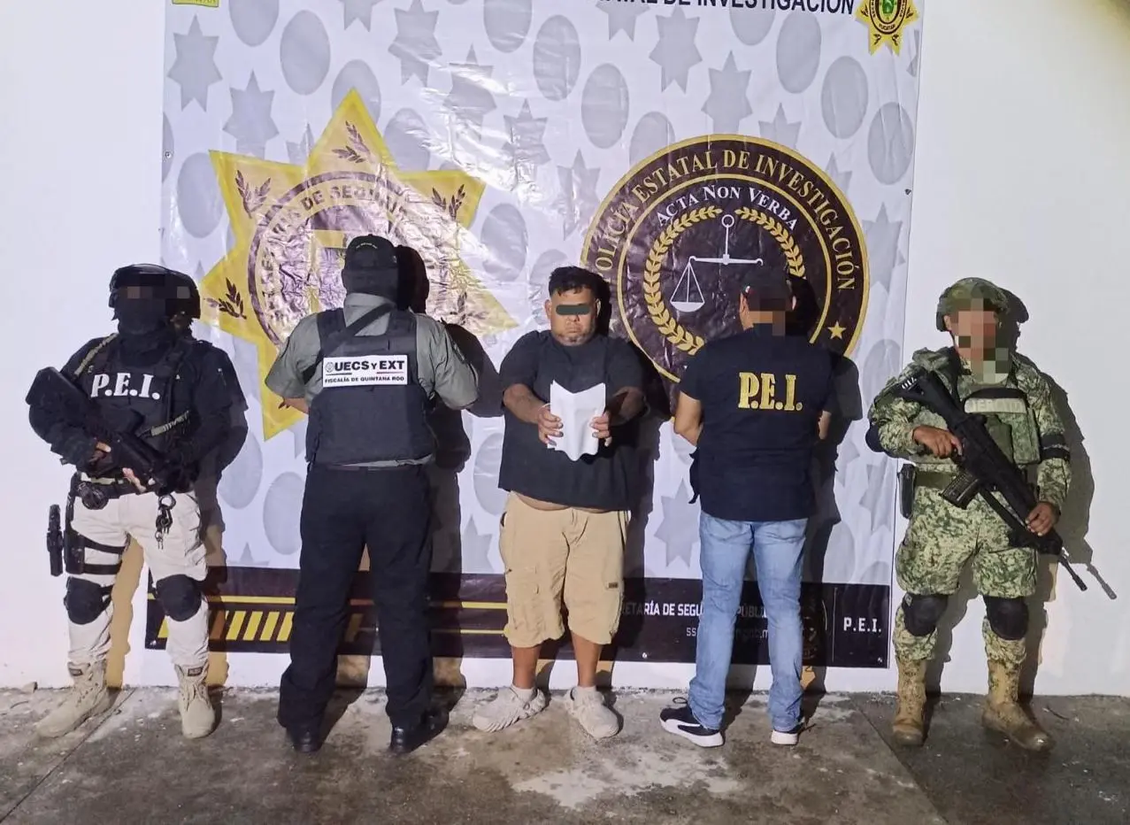 ¿Quién fue detenido y cuál es su situación legal?. Foto: SSP Yucatán