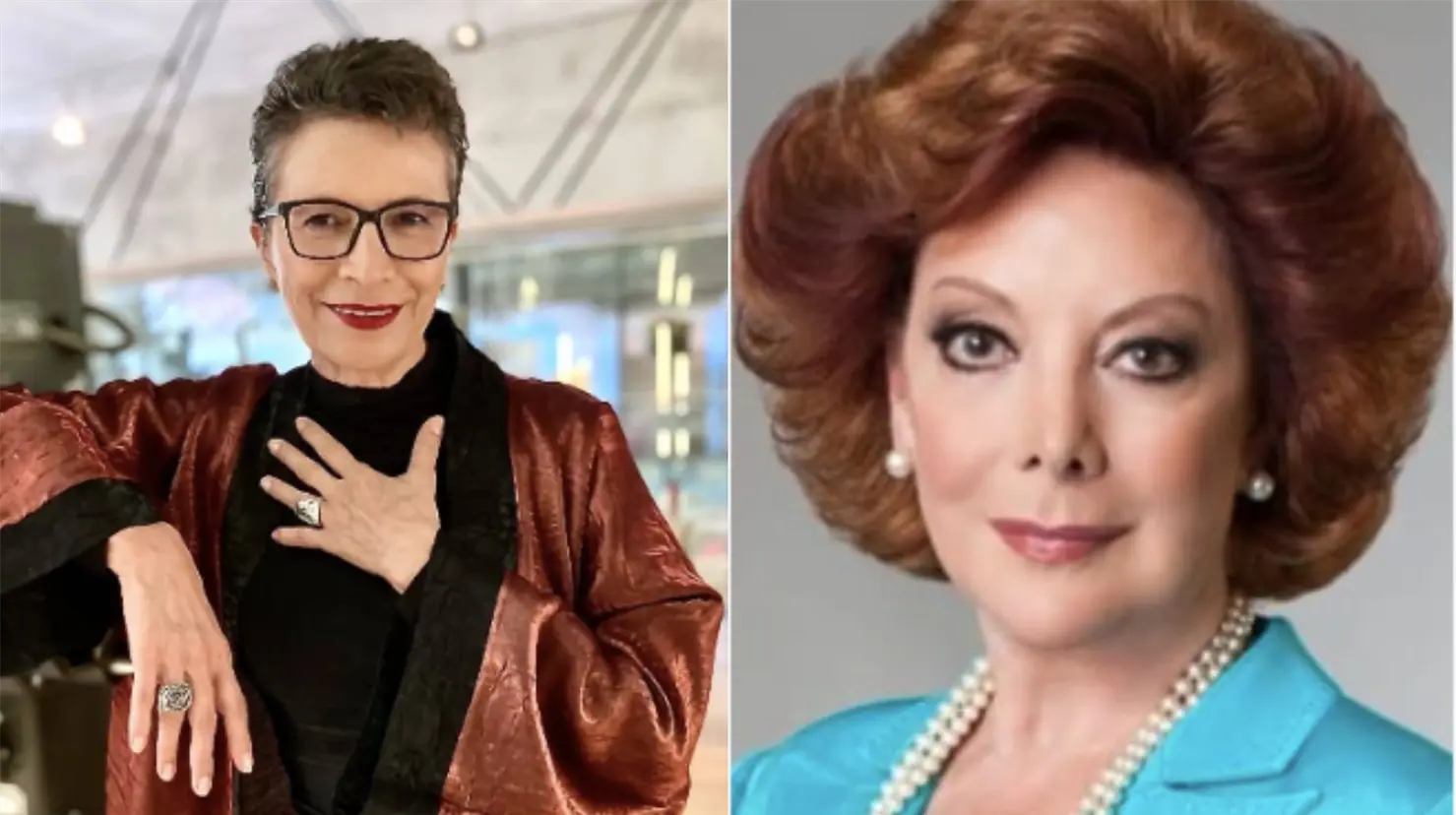 Ambas actrices aseguran que aún no han pensado en retirarse de la actuación. Foto. Especial.