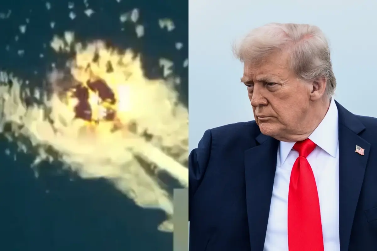 Ataque al barco de drogar y Donald Trump Foto: The White House