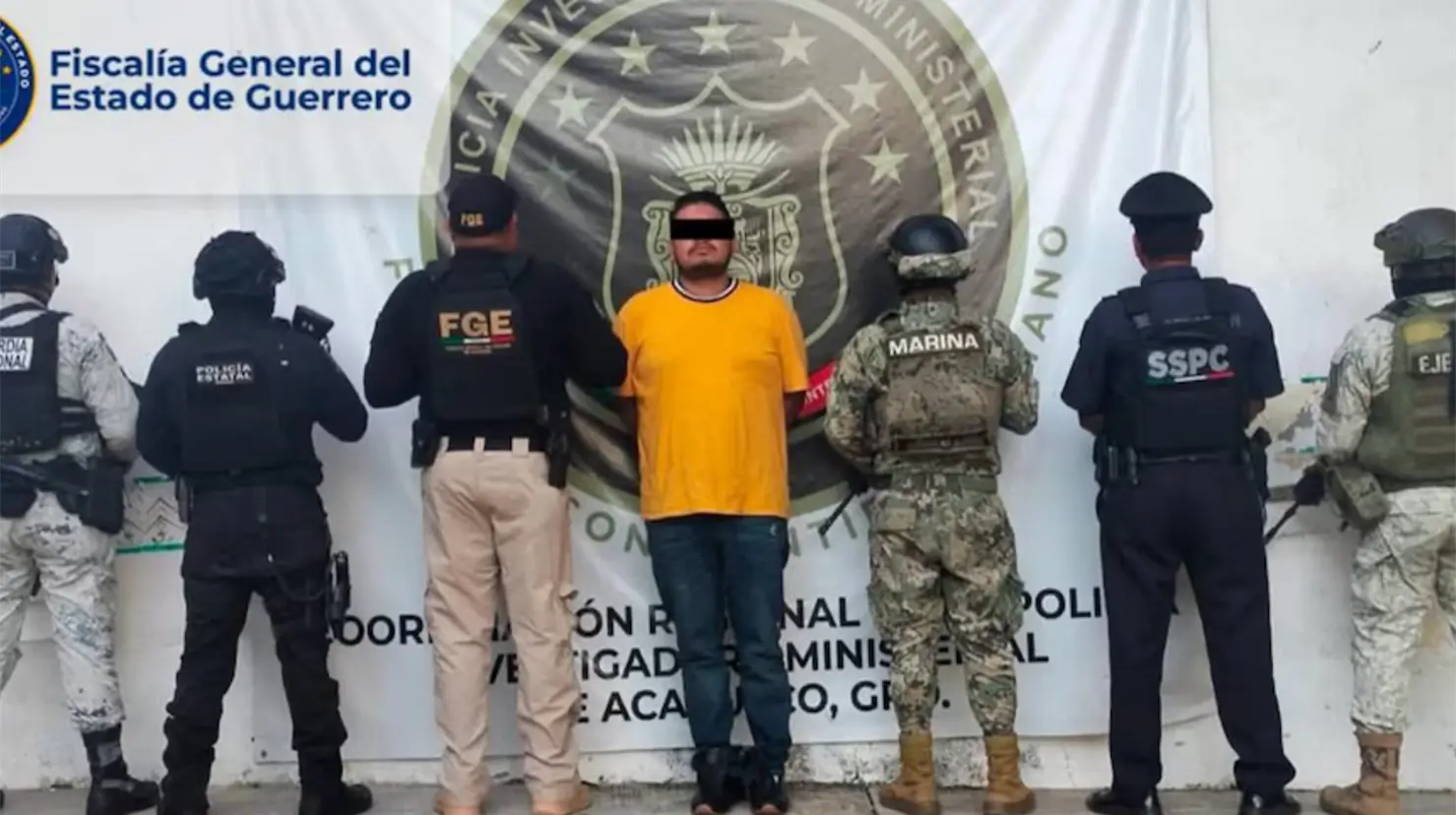 Detienen a presunto líder del Cártel Independiente de Acapulco por homicidio. Foto: FGE Guerrero