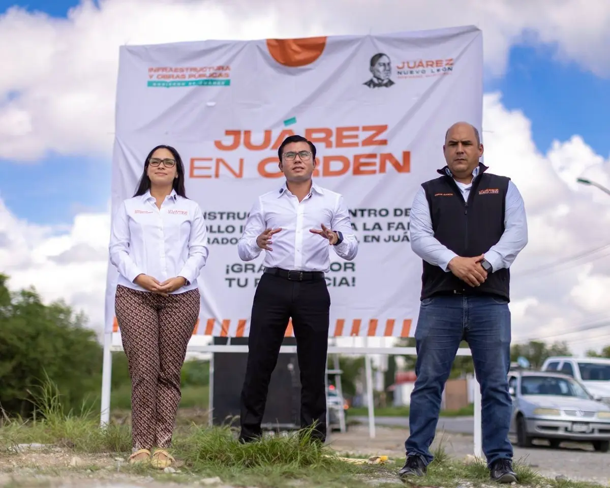 El alcalde de Juárez, Félix Arratia, anuncia la construcción de un nuevo Espacio DIF en Mirador de San Antonio. Foto: Gobierno de Juárez