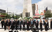 Conmemora Monterrey 429 años con ceremonia en el Obelisco