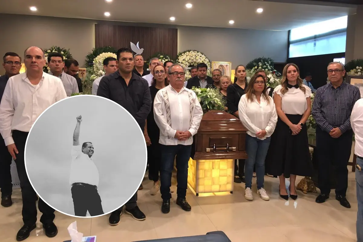 Despiden a Óscar Almaraz en Victoria. Foto: Ramón Sánchez
