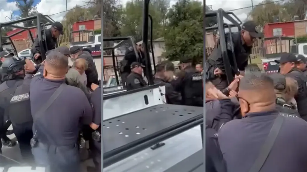 VIDEO | Policías en Edomex protagonizan enfrentamiento por pirotecnia no autorizada