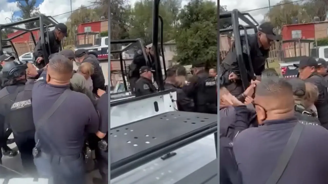 VIDEO | Policías en Edomex protagonizan enfrentamiento por pirotecnia no autorizada. Foto: El Capitán Tigre