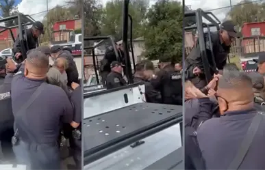 VIDEO | Policías en Edomex protagonizan enfrentamiento por pirotecnia no autorizada