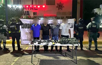 Operativo conjunto en Sinaloa logra captura de cuatro hombres armados