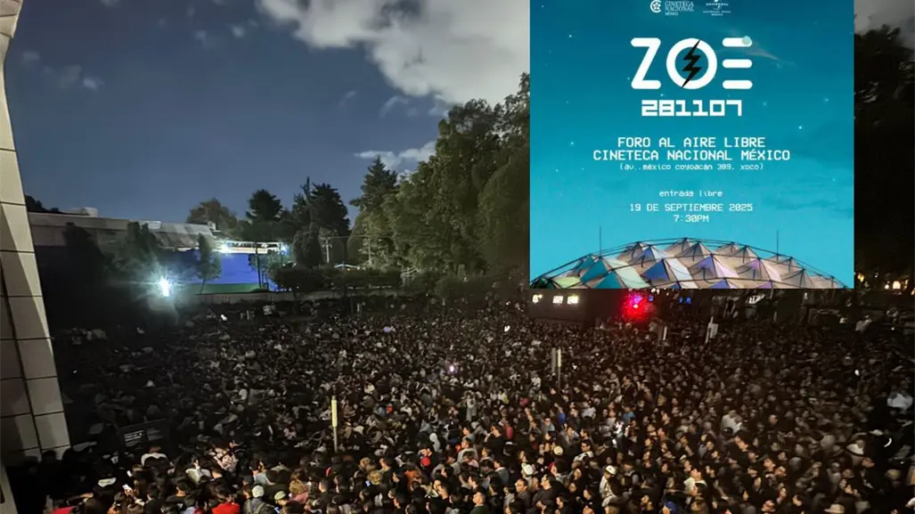 Zoé rompe récord de asistencia en la Cineteca Nacional
