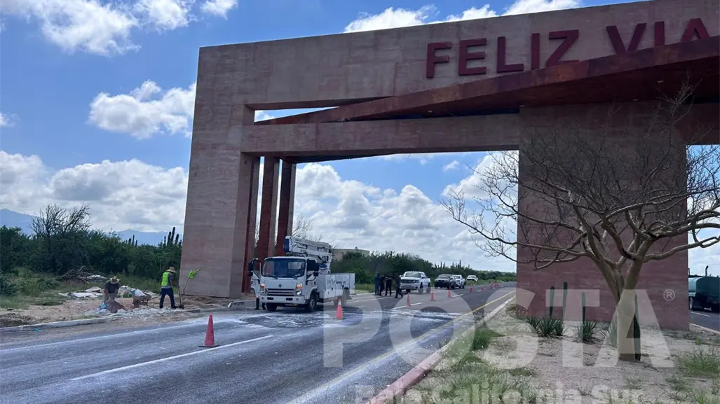 Así luce la Puerta de Entrada de La Paz tras su reparación