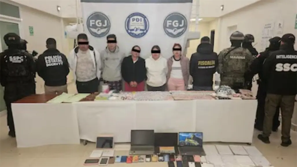 Caen en Edomex cabecillas y aliados de "Los Bonitos" durante operativo contra extorsión