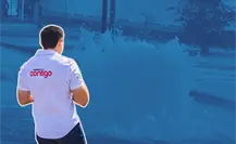César Garza Arredondo exige solución a fuga de drenaje en esta colonia de Apodaca