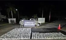 Aseguran 300 kilos de metanfetamina en camioneta clonada de la CFE en Sinaloa