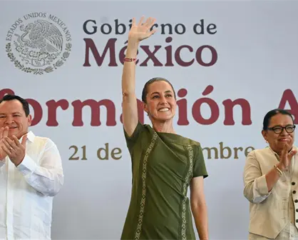 Claudia Sheinbaum rinde su informe de gobierno en Yucatán