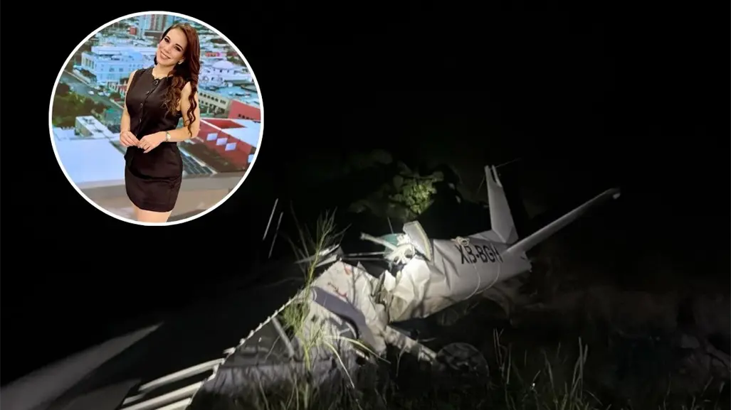 Protección Civil recupera restos de avioneta en García, donde murió la conductora Débora Estrella