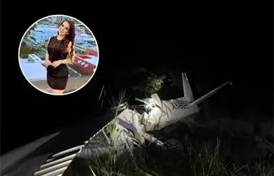 Protección Civil recupera restos de avioneta en García, donde murió la conductora Débora Estrella