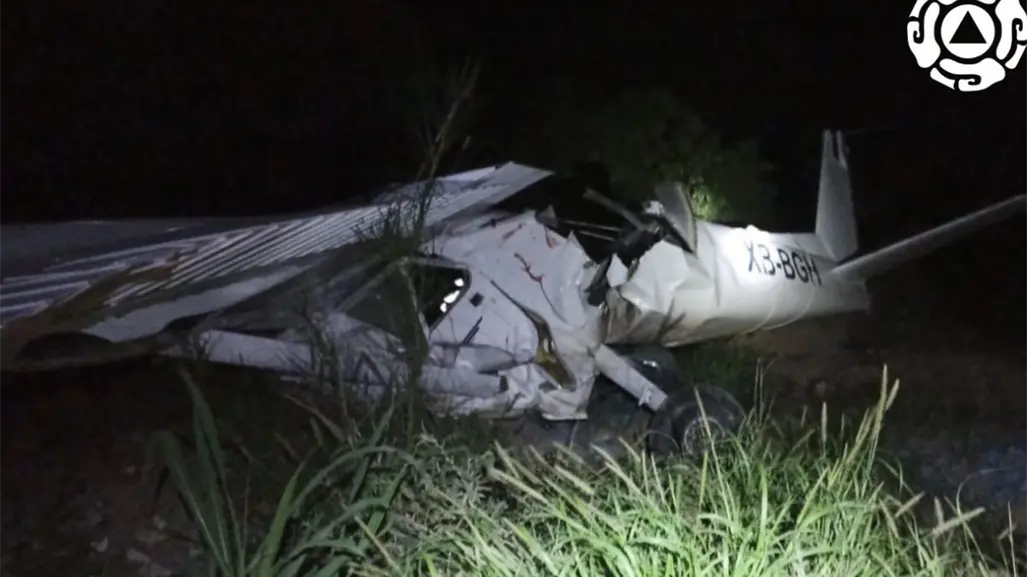 VIDEO | Captan desplome de la avioneta en la que viajaba Débora Estrella en Nuevo León