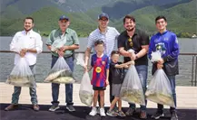 David de la Peña fortalece la pesca deportiva en Santiago con liberación de Lobina Negra