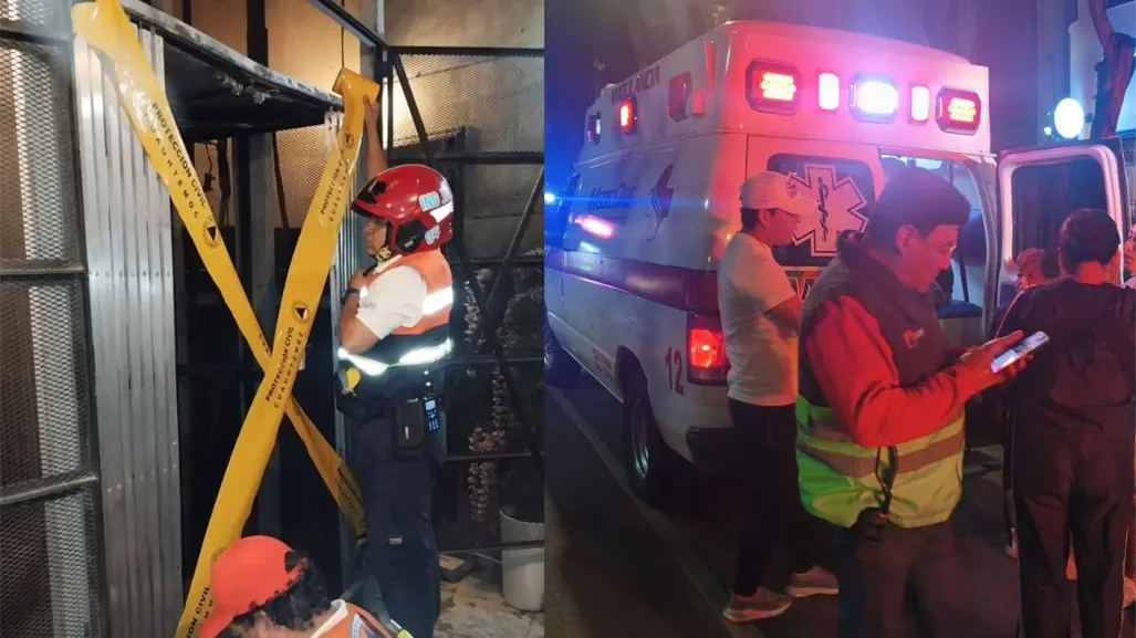 Se desploma elevador en la Condesa en CDMX; hay siete personas heridas