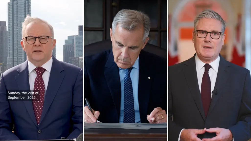 Reino Unido, Canadá y Australia reconocen oficialmente al Estado palestino