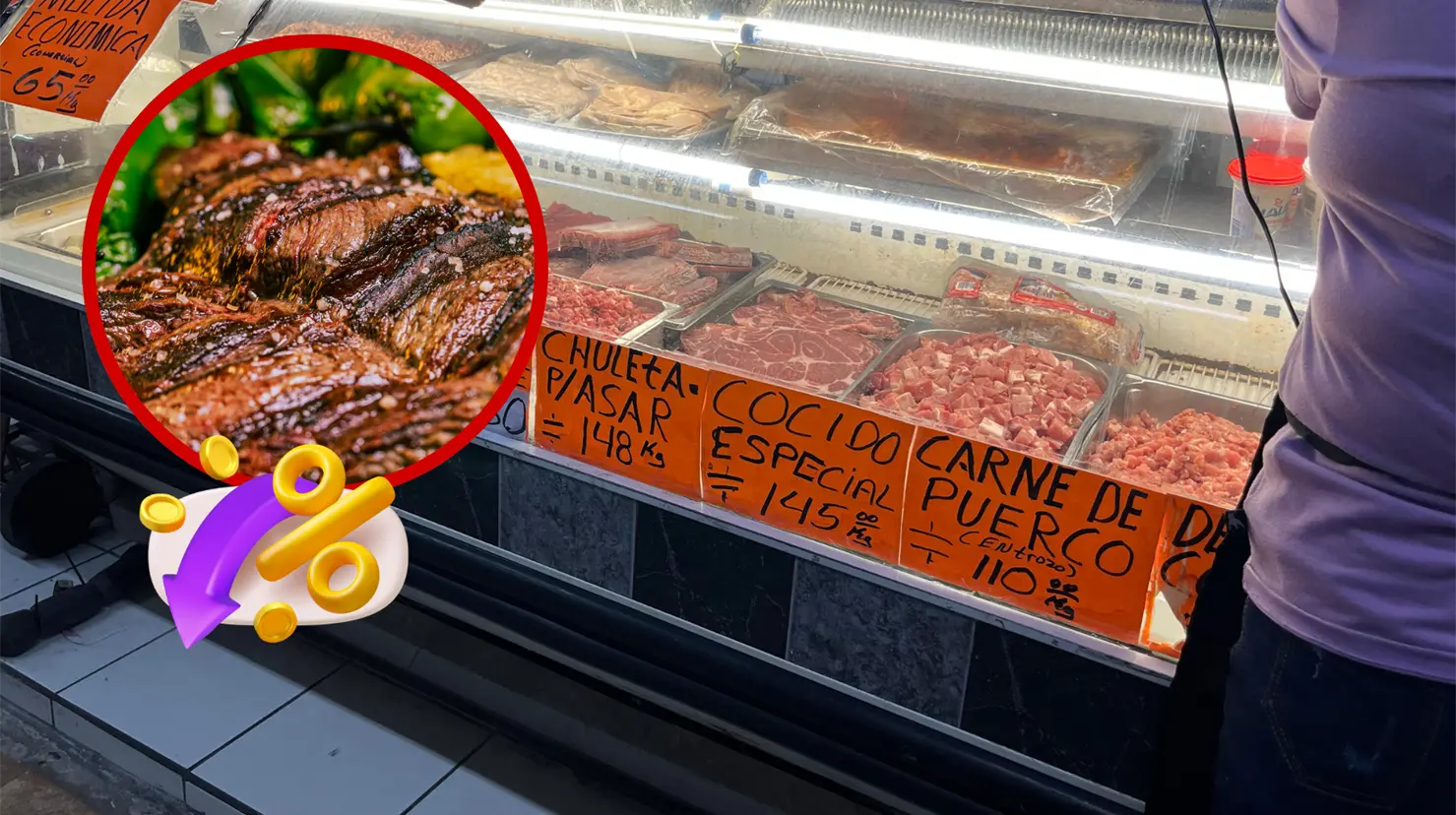 Empresarios de carnicerías reportan bajas ventas debido al incremento de precios en estos productos. Foto: Especial.