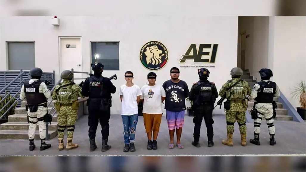 Arrestan en Linares a tres jóvenes ligados a grupo delictivo armado