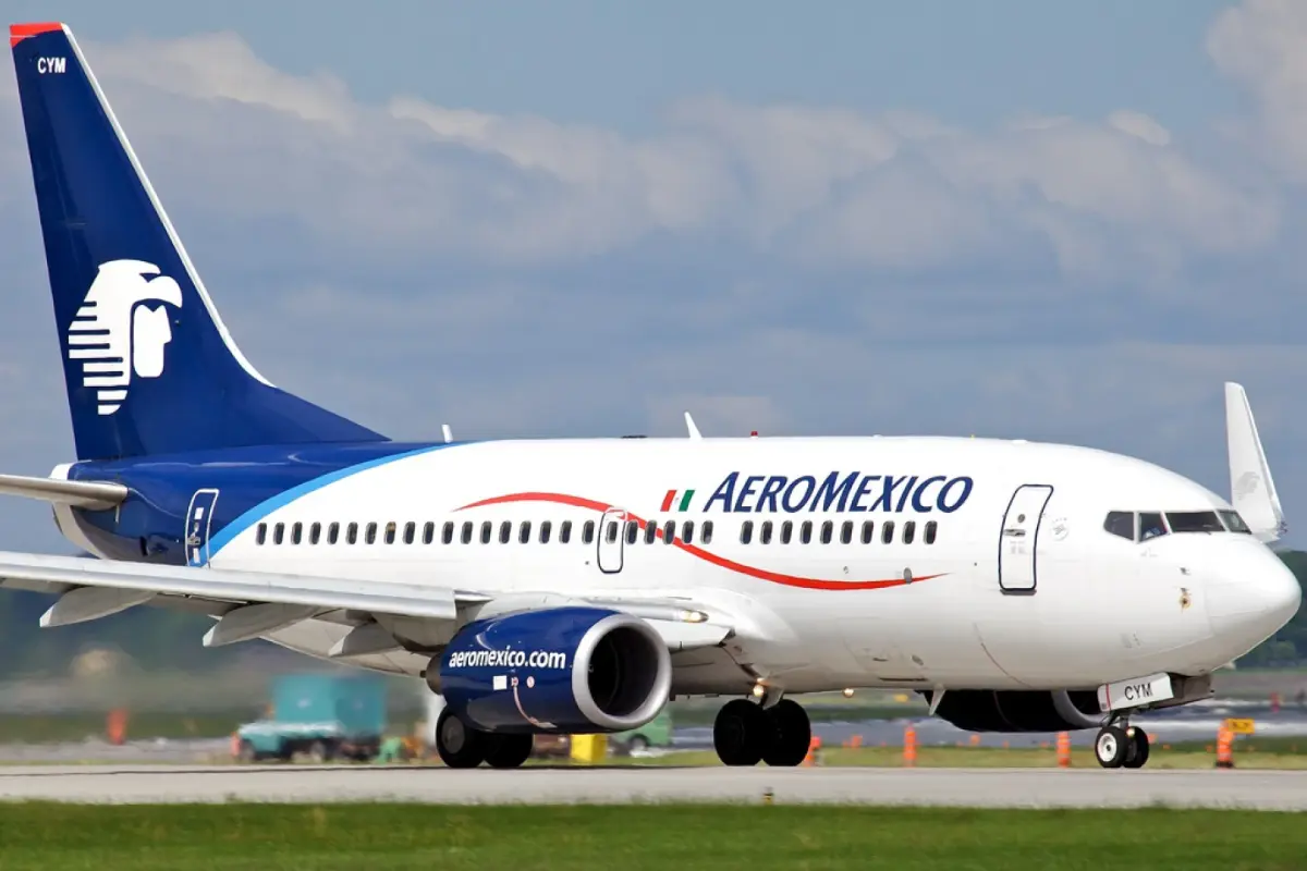 Avión de Aeroméxico. Foto: aeromexico.com | Canva