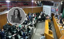 Congreso de Nuevo León rinde minuto de silencio en memoria de Débora Estrella y Brayan Ballesteros